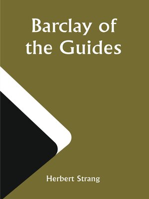 cover image of Barclay of the Guides